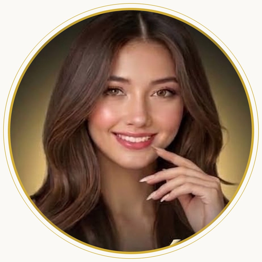 The ROZEN muse, wearing a press-on nail set